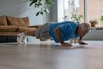 90-year-old grandfather inspires with daily push-ups and joyful approach to fitness. (Representative image)