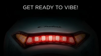 Bajaj Chetak will get a new redesigned tail lamp. Bajaj Chetak will get a new redesigned tail lamp.