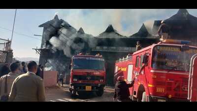 The cause of the fire is yet to be ascertained and a detailed investigation is underway, said Shimla superintendent of police. (HT Photo) The cause of the fire is yet to be ascertained and a detailed investigation is underway, said Shimla superintendent of police. (HT Photo)