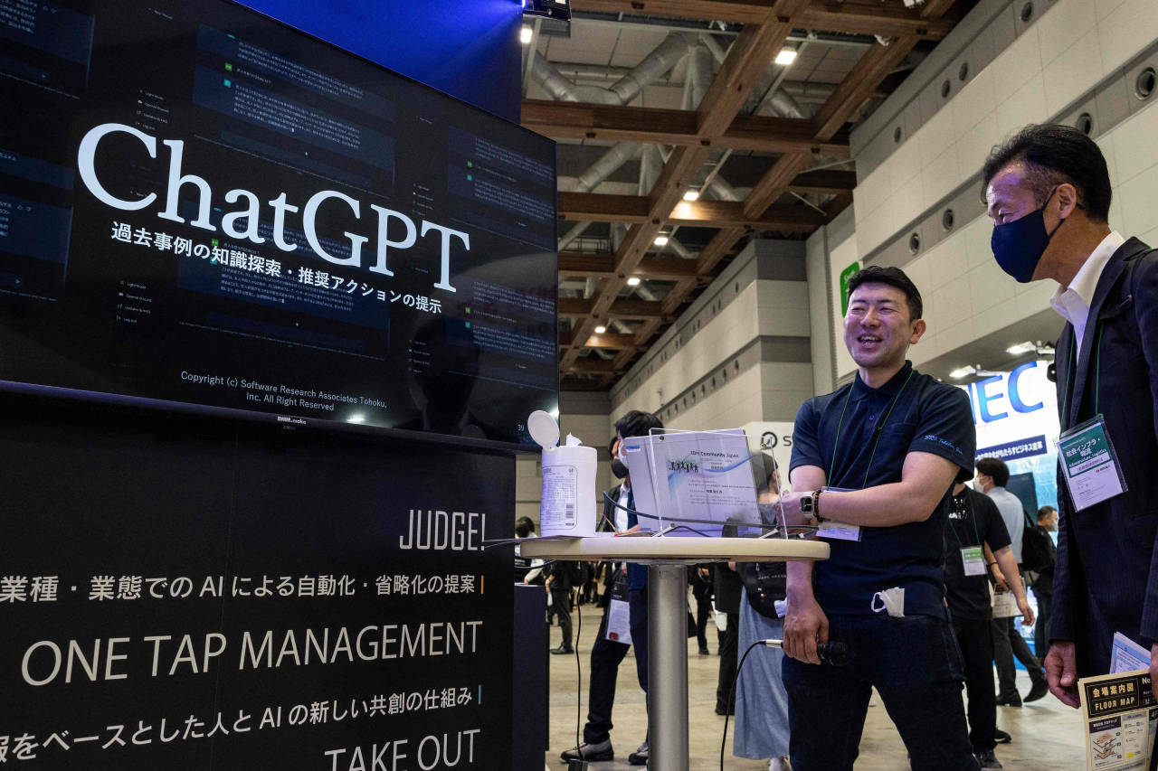 When OpenAI introduced ChatGPT, a million people signed up within days to test it. The chatbot was promoted at a trade show in Tokyo in 2023. When OpenAI introduced ChatGPT, a million people signed up within days to test it. The chatbot was promoted at a trade show in Tokyo in 2023.