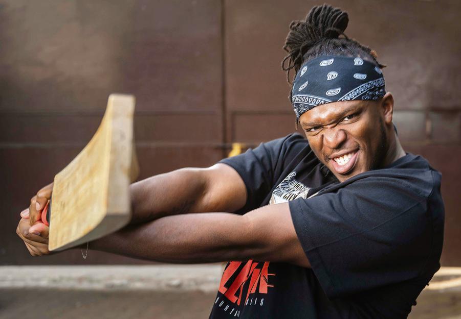 KSi plays cricket KSi plays cricket