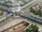 (Representational image) The proposal was discussed with NCRTC, GMRL and HSVP, with options including underground sections and a new station near Gwal Pahari. (HT)