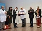 Deeya Bajaj, while addressing young doctors with majority being female, gave her strong message of gender equality and empowerment. (HT Photo)