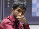 India's grandmaster (GM) Nihal Sarin competes against USA's GM Hans Niemann. (PTI)