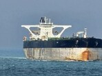 Oil tanker Marinera, formerly known as Bella 1 in the Singapore Strait on March 18, 2025. The US military on January 7, 2026, announced the seizure of a Russian-flagged oil tanker in the North Atlantic for sanctions violations, bringing an end to a multi-week pursuit by American forces. (AFP)