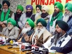 President of the Bharatiya Kisan Union (Ekta Sidhupur), Jagjit Singh Dallewal, addresses the media at the Press Club, in Jalandhar on Wednesday. (ANI)