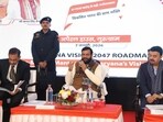 The chief minister said 15 of 43 proposals from last year were adopted, including GST audits, excise reforms and new environmental policies. (Parveen Kumar/HT)