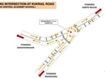 The design for the Kukrail Road intersection in Lucknow. (SOURCED)