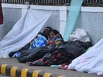 The mercury plunged to 4.8°C at Palam. (HT PHOTO)