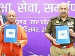 UP chief minister Yogi Adityanath unveiling the Yaksha App in Lucknow recently (HT File Photo)