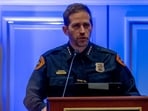 Salt Lake City police chief Brian Redd addressed the media after the shooting. 