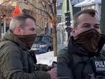 The ICE agent involved in Renee Good's shooting is seen in these images. 