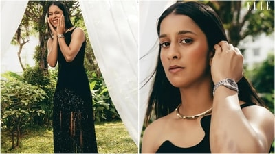 Cricketer Jemimah Rodrigues stuns in a black sculpted gown for a magazine cover. (Instagram/@elleindia) Cricketer Jemimah Rodrigues stuns in a black sculpted gown for a magazine cover. (Instagram/@elleindia)