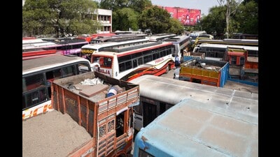 Between April and December 2025, the RTO inspected 4,330 contract buses and recovered  ₹172.86 lakh, marking a significant drop compared to previous years. (REPRESENTATIVE PHOTO)