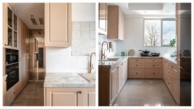 The design balances functionality with aesthetic, emphasizing that bold colors can feel timeless when used thoughtfully. Pictures: Dipttii Khanna Designs. The design balances functionality with aesthetic, emphasizing that bold colors can feel timeless when used thoughtfully. Pictures: Dipttii Khanna Designs.