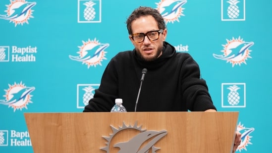 Miami Dolphins fired head coach Mike McDaniel on Thursday (AP)