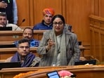 Chief minister Rekha Gupta during the Winter Assembly session on Friday (HT/HT PHOTO)