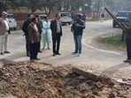 Following complaints of contaminated water supply, the Greater Noida Authority conducted spot inspections in Delta 1 on Wednesday. (HT Photo)