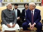 US President Donald Trump with Prime Minister Narendra Modi at the White House in Washington, D.C.