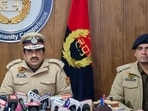 Police commissioner Vikas Arora during the launch of the chatbot. (HT PHOTO) Police commissioner Vikas Arora during the launch of the chatbot. (HT PHOTO)