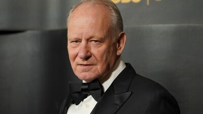 Stellan Skarsgard arrives at the Golden Globes Golden Eve on Tuesday, Jan. 6, 2026, at The Beverly Hilton Hotel, in Beverly Hills, Calif. (Photo by Jordan Strauss/Invision/AP) (Jordan Strauss/Invision/AP) Stellan Skarsgard arrives at the Golden Globes Golden Eve on Tuesday, Jan. 6, 2026, at The Beverly Hilton Hotel, in Beverly Hills, Calif. (Photo by Jordan Strauss/Invision/AP) (Jordan Strauss/Invision/AP)