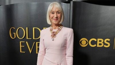 Helen Mirren arrives at the Golden Globes Golden Eve on Tuesday, Jan. 6, 2026, at The Beverly Hilton Hotel, in Beverly Hills, Calif. (Photo by Jordan Strauss/Invision/AP) (Jordan Strauss/Invision/AP) Helen Mirren arrives at the Golden Globes Golden Eve on Tuesday, Jan. 6, 2026, at The Beverly Hilton Hotel, in Beverly Hills, Calif. (Photo by Jordan Strauss/Invision/AP) (Jordan Strauss/Invision/AP)