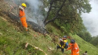 A series of accidents last year highlighted growing safety concerns surrounding helicopter services on the Char Dham route (HT Photo) A series of accidents last year highlighted growing safety concerns surrounding helicopter services on the Char Dham route (HT Photo)