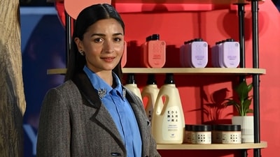 Alia Bhatt poses during the launch of her brand Ed-a-Mamma's new baby care range, in Mumbai on January 9, 2026. (AFP) Alia Bhatt poses during the launch of her brand Ed-a-Mamma's new baby care range, in Mumbai on January 9, 2026. (AFP)