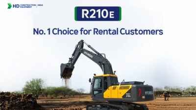 HD Construction Equipment India introduces the Hyundai R210E excavator, enhancing its portfolio for the construction and rental sectors. (HD Construction Equipment) HD Construction Equipment India introduces the Hyundai R210E excavator, enhancing its portfolio for the construction and rental sectors. (HD Construction Equipment)