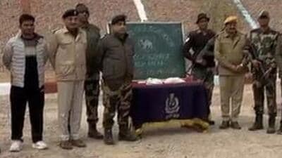 The contraband was recovered in a joint operation by the Border Security Force (BSF) and the Bikaner Police. The contraband was recovered in a joint operation by the Border Security Force (BSF) and the Bikaner Police.