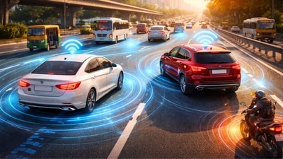 Under V2V communication, vehicles will be able to alert drivers about the speed, location, acceleration, braking and movement of other vehicles nearby. Under V2V communication, vehicles will be able to alert drivers about the speed, location, acceleration, braking and movement of other vehicles nearby.