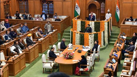 Delhi Assembly winter session on Friday. (HT PHOTO)