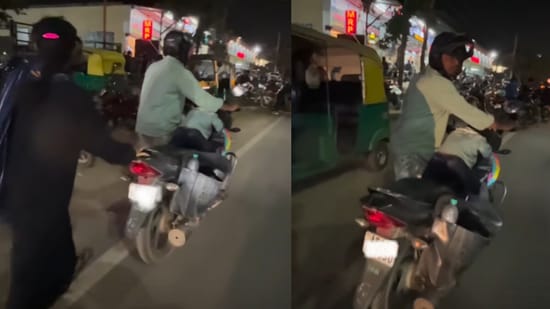 The incident was later shared on Instagram by the delivery agent, Anil Sahu. (@anilsahu296/Instagram)