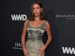 Hailey Bieber arrives at the WWD Style Awards on Friday, Jan. 9, 2026, in Santa Monica, Calif. (Photo by Jordan Strauss/Invision/AP)(Jordan Strauss/Invision/AP)