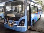 All 50 new buses will operate from the Nigdi bus depot. (HT FILE) All 50 new buses will operate from the Nigdi bus depot. (HT FILE)