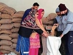 NFSA beneficiaries having ration cards are entitled to get 15 kg of free wheat per quarter. (HT File Photo)