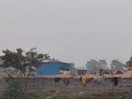 Sub-divisional magistrate (Sadar) Gopesh Tiwari said, “My team and I inspected the site and found no obstruction to the river’s flow (HT PHOTO)