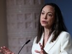 Nobel Peace Prize laureate and Venezuelan opposition leader Maria Corina Machado