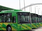 While the DEVi buses are 9 metres long, the government has sought 7-metre ones for better access to internal roads. (Hindustan Times)