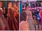 Kriti Sanon and Nupur Sanon perform at her sangeet. 