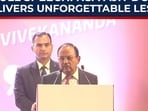 India’s National Security Advisor Ajit Doval delivers a powerful message in New Delhi India’s National Security Advisor Ajit Doval delivers a powerful message in New Delhi