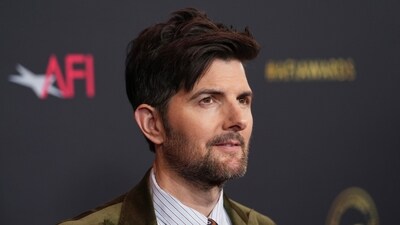 Actor Adam Scott arrives at the AFI Awards on Friday, Jan. 9, 2026, at the Four Seasons in Los Angeles. (AP Photo/Chris Pizzello) (Chris Pizzello/Invision/AP) Actor Adam Scott arrives at the AFI Awards on Friday, Jan. 9, 2026, at the Four Seasons in Los Angeles. (AP Photo/Chris Pizzello) (Chris Pizzello/Invision/AP)