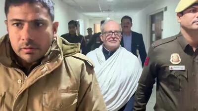 Accused Christian Michel James is being brought to Rouse Avenue Court in this file photo. (ANI photo) Accused Christian Michel James is being brought to Rouse Avenue Court in this file photo. (ANI photo)