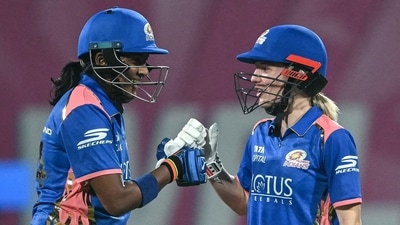 Nicola Carey and Sajeevan Sajana joined forces with MI on 67/4 after 11 overs; they would bat through to the last over of the innings, adding 82 to provide a resepctable score. Sajana hit seven fours and a six in her extremely attacking knock as MI finished on 154. (AFP) Nicola Carey and Sajeevan Sajana joined forces with MI on 67/4 after 11 overs; they would bat through to the last over of the innings, adding 82 to provide a resepctable score. Sajana hit seven fours and a six in her extremely attacking knock as MI finished on 154. (AFP)