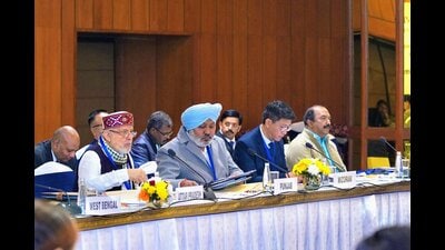 Finance minister Harpal Singh during a pre-budget meet in Delhi. Finance minister Harpal Singh during a pre-budget meet in Delhi.