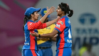 For DC, Nandani Sharma took two wickets. (PTI) For DC, Nandani Sharma took two wickets. (PTI)
