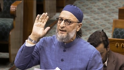 File photo of All India Majlis-e-Ittehadul Muslimeen MP Asaduddin Owaisi. (Sansad TV) File photo of All India Majlis-e-Ittehadul Muslimeen MP Asaduddin Owaisi. (Sansad TV)
