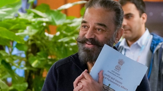 Kamal Haasan penned a note to slam the lack of clarity in the CBFC censoring Jana Nayagan. (PTI)