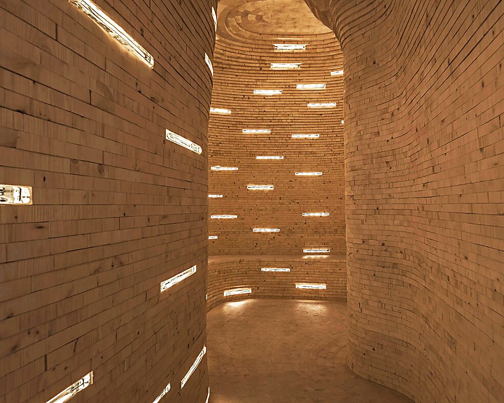 Manuscripts are slipped into lit-up slots in the walls at Norway’s Future Library, the brainchild of Scottish artist Katie Paterson. The books will only be accessible in 2114. Manuscripts are slipped into lit-up slots in the walls at Norway’s Future Library, the brainchild of Scottish artist Katie Paterson. The books will only be accessible in 2114.