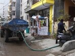 (Representative image) The damaged pipeline at Chandu Budhera was commissioned in May last year, with multiple valves shut for repairs. (HT Archive)